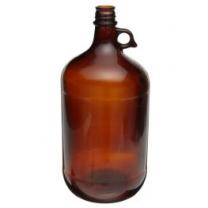 Bottle, 128oz,Gal, Amber Glass